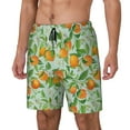thumbnail image 2 of Balery Tangerine Mens Swim Trunks Swim Shorts for Men Quick Dry Inseam Beach Shorts with Compression Liner Pocket-3X-Large, 2 of 9