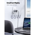 thumbnail image 4 of UGREEN 65W USB C Charger - Nexode 3 Ports GaN Fast Charger Adapter, Compact Foldable Wall Charger Compatible with MacBook Pro, Dell XPS, iPhone 14 Pro Max, 14 Plus, 13, iPad, Galaxy S22, Steam Deck, 4 of 10