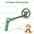 thumbnail image 3 of Gymax 24.5''-33.5'' Metal Detector for Kids with LCD Display IP68 Waterproof Green, 3 of 10