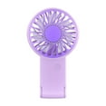 thumbnail image 1 of Mini ventilador de mano recargable inalámbrico pequeño y potente ventilador de escritorio regalo de verano violeta, 1 of 9