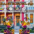 thumbnail image 3 of Fun Express Jester Mardi Gras Cardboard Stand-Up 1 Piece 56 Inch Tall, 3 of 7