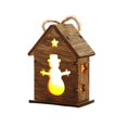 thumbnail image 2 of Fiudx Colgante Navideño de Casa de Madera, Luz Led, Diseño de Muñeco de Nieve, Alce y Copo de Nieve, Decoración Cálida y Brillante para El Hogar, Decoración Festiva para Mesa, Adorno para Árbol de Na, 2 of 6