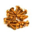 thumbnail image 1 of 15uds M6X16mm Tono Oro Hexagonales Tornillos de Fijación para la Placa Matrícula de la Moto, 1 of 1