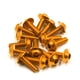 thumbnail image 1 of 15uds M6X16mm Tono Oro Hexagonales Tornillos de Fijación para la Placa Matrícula de la Moto, 1 of 1
