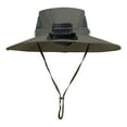 thumbnail image 4 of Solar Fan Hat, Wide Brim Solar Fan Hat, Hat with 2 Fans Solar Power for Men Women, Sun Bucket Fishing Hats, Solar & USB Charging Sombrero Con Ventilador Solar, 4 of 4