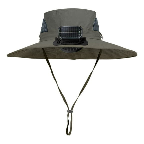 Solar Fan Hat Wide Brim Solar Fan Hat Outdoor Wide Brim Sun Hat with Solar Fan Fishing Hat - Removable & USB Charging Fan for Children's Outdoor Leisure. Thin Sun Visor For Girls And Boys