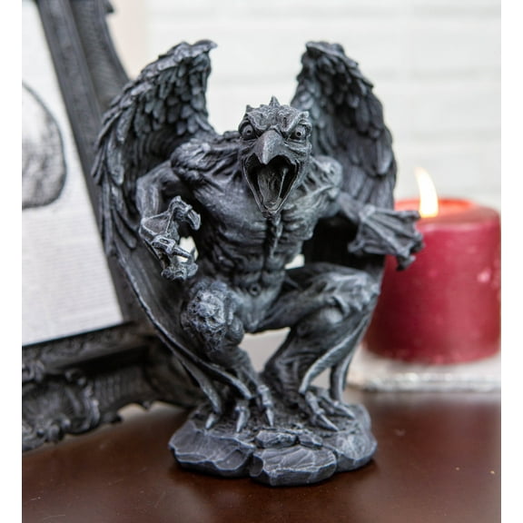 Gothic Winged Avian Eagle Bird Renegade Gargoyle Decorative Figurine 6.25"H
