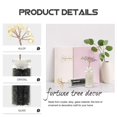 thumbnail image 3 of Crystal Fortune Tree Ornament for Tabletop Decor with 2Pcs, 3 of 5
