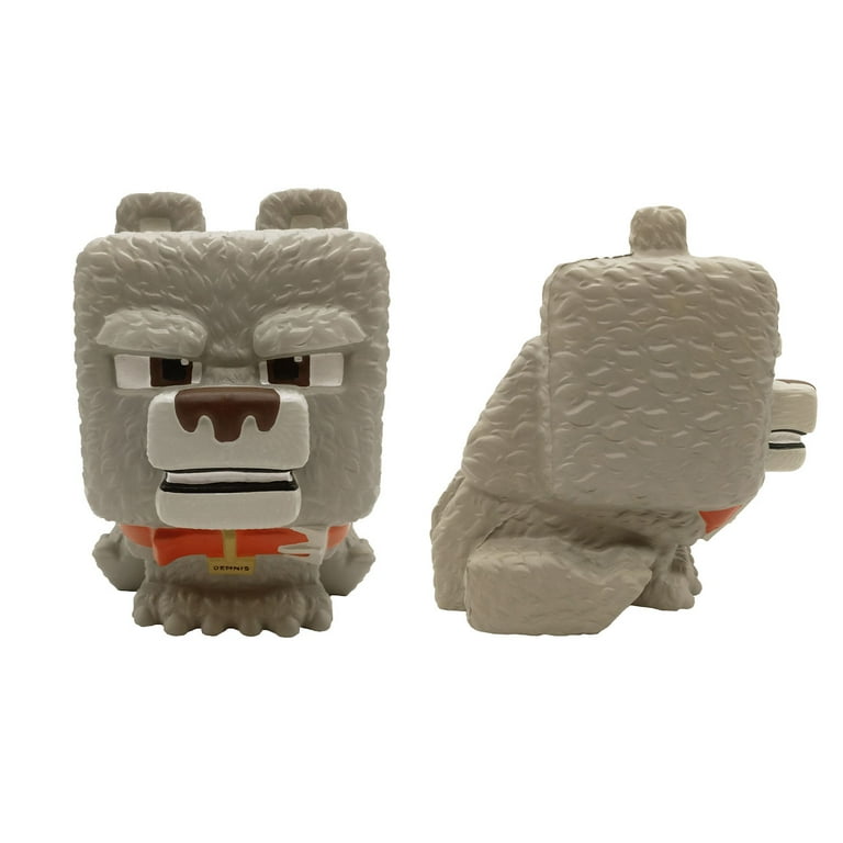 Minecraft, Mighty Mega Squish Me, Dennis the Wolf, Action Figure