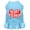 Baby Blue, variant on Pet Dog Cat Dress Screen Printed, "Heart Breaker"