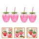 thumbnail image 5 of WORGEOUS 4 sets Botella de agua de fresa Botella bebida Party Party Cup Bottle Bottle, 5 of 8