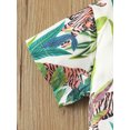 thumbnail image 6 of SAYOO Toddler Kids Boys 2 Pieces Outfit Animals Leaves Print Short Sleeve Shirts + Solid Color Shorts Summer Set, 6 of 8