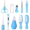thumbnail image 1 of Kit de cuidado de bebé de 10 Uds., Kit de aseo para recién nacido, accesorios para el cuidado del bebé, tijeras, cortauñas, peine, cepillo, cuidado infantil seguro, 1 of 4