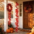 thumbnail image 6 of Artificial Fall Maple Leaf Garland 68.9 In Red Autumn Vine Thanksgiving Decor for Mantel Staircase Harvest Decor for Thanksgiving Home Party, 6 of 8
