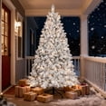 thumbnail image 6 of Bringstar 4.5ft Pre-Lit Snow Flocked Christmas Tree with Pine Cones and 250 Lights, Hinged Artificial Xmas Tree for Holiday Decoration, 6 of 11