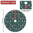 thumbnail image 2 of 30 Inch Christmas Tree Skirt – Velvet Plush Tree Mat, Soft Thickened Polyester with Red Ties, Single-Sided Printing, Available in 30in/36in/48in, Perfect for Holiday Xmas Tree Decoration, 2 of 7