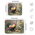 thumbnail image 3 of Kitchen Drying Mat Kitchen Drying Pad 16x18In Drying Dish Mat Dish Drying Mats Kitchen Countertop Multi-Function Drain Drying Mat Colorful Big Rooster, 3 of 7