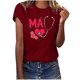 thumbnail image 1 of Camisetas con estampado de letras y cuello redondo de verano para mujer, blusas femeninas cómodas y elegantes, Tops OAVQHLG3B Store  lin121212, 1 of 5