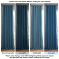 thumbnail image 4 of Half Price Drapes Story Blue Faux Linen Extra Wide Room Darkening Curtain (1 Panel), Story Blue, 100W X 108L, 4 of 9