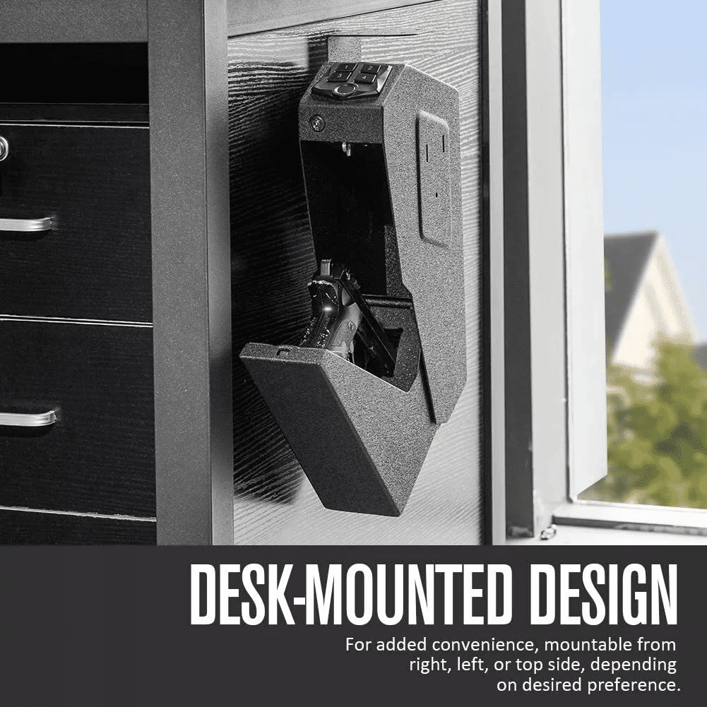 RPNB Mounted Biometric Gun Safe 3 Access Ways for 1 Pistol