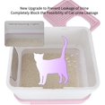 thumbnail image 4 of Enclosed Cat Litter Box with Lid, Large Foldable Litter Box with Litter Scoop, Top Entry Cat Toilet for Kittens and Big Cats (Pink,Plastic, Large), 4 of 14