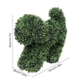 thumbnail image 3 of Artificial Topiary Tree, Artificial Green Boxwood Dog Shaped Decoration for Indoor Outdoor Front Porch, Easter Garden Decor, 3 of 6