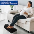 thumbnail image 3 of Foot Rest for Under Desk at Work Office Desk Accessories with Memory Foam and Washable Removable Cover  Foot Stool for Office  Car  Home to Foot Support and Relax Ankles(Black)., 3 of 6