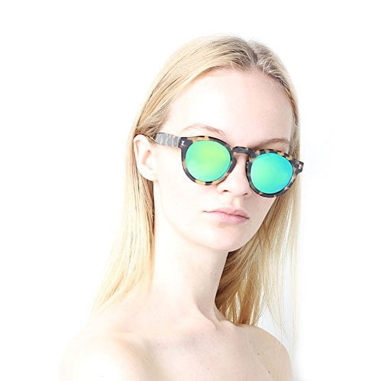 Illesteva Leonard Two Tone Sunglasses with Green Lenses Leonard II Sunglasses | illesteva main image 2