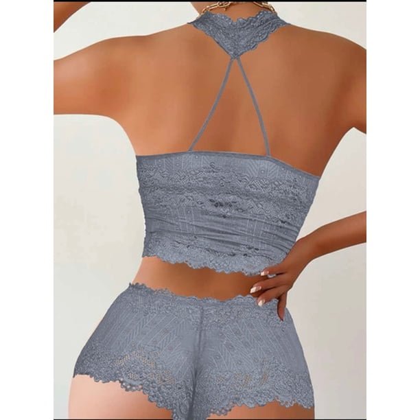 Conjunto Lencería Tanga Y Bralette Relleno Coordinado Sexy LOLE Lenceria