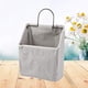 thumbnail image 2 of Bolsa de tela para colgar en la puerta, bolsa de tela práctica para guardar revistas, bolsa para colgar en la pared del hogar para ordenar (gris) kaili Sencillez, 2 of 2