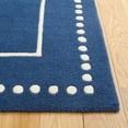 thumbnail image 4 of SAFAVIEH Bella Danita Bordered Wool Area Rug, Navy Blue/Ivory, 6' x 9', 4 of 12