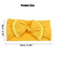 thumbnail image 4 of Unique Bargains Bow Fashion Cute Cotton Headband Hair Band 6.3 Inch Yellow, 4 of 7