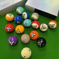 thumbnail image 4 of Billiard Balls Set, Impact Resistant Bright Low Deviation Glossy Resin Pool Balls  for Professional Games, 4 of 7