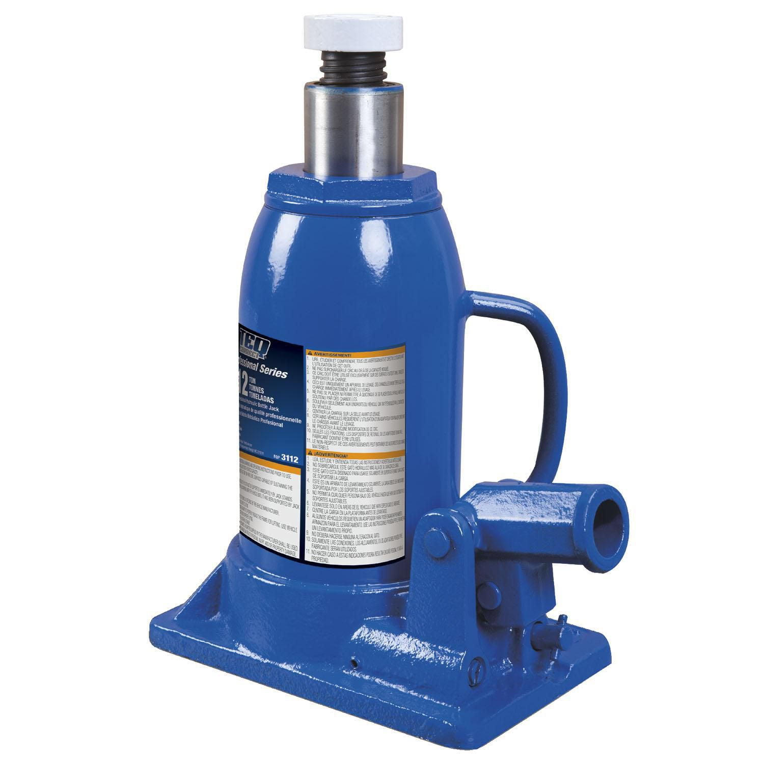 TEQ Correct Professional Professional Hydraulic Bottle Jack 12 Ton