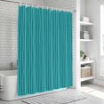 thumbnail image 6 of Teal Striped Bathroom Shower Curtains with 12 Hooks Polyester Waterproof Shower Curtain for Stalls and Bathtubs Modern Minimalist Boho Stripes Decorative Bathroom Privacy Curtain 48x72 Inches, 6 of 9