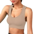 thumbnail image 2 of Women's Color Blocked Back Hollow Vest Gathering Yoga Running Sports Bra, 2 of 3