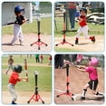 thumbnail image 2 of Baseball Batting Tee for Kids Extral Reinforce, Portable Softball Baseball Tees for Hitting, Adjustable Angel for Beginner, Easy to Assemble, Sturdy and Durable Frame, Batting Training Practice, 2 of 8