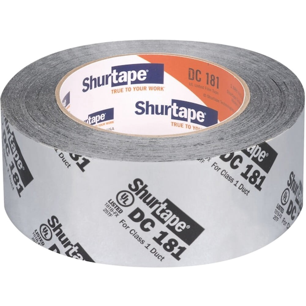 Shurtape Duct Tape, Silver, 120-1/4 yd L, 1-7/8 in W 164686