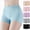 Grey, variant on Underwear for Women Plus Size Boy Shorts No Show Seamless Panties Comfort Waist Elastic Ventilated Panty, Purple, XXL