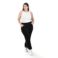 thumbnail image 4 of Pantalon jogger de terciopelo Roman Fashion /Tallas Extras, 7127 (Negro) negro 38, 4 of 6