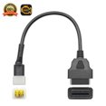thumbnail image 1 of Diagnostic OBD2 Cable For Delphy Motorcycle 6 Pin to 16 pin Plug Adapter, 1 of 5