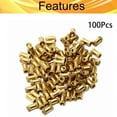 thumbnail image 4 of Wekity M3x8mm Female Thread Knurled Nuts,100PCS Hx4mm OD Brass Threaded Insert Embedment Nuts Hydraulic Welded Joint Injection Molding Assortment Kit for 3D Printing Injection Molding-0621, 4 of 5