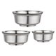 thumbnail image 1 of Cuenco de acero inoxidable anti-escaldado Cuenco de arroz para niños y adultos Cuenco doble Cuenco de sopa Gachas Restaura Plata, 1 of 5
