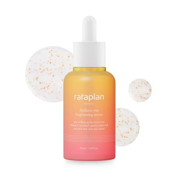 RATAPLAN Stellaria-Vita Suero iluminador para rostro Vegano Mejora de imperfecciones Textura de la piel mejorada Suero iluminador para piel radiante 1,69 fl oz (50 ml)