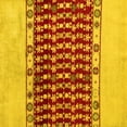 thumbnail image 1 of Ahgly Company Indoor Square Abstract Yellow Modern Area Rugs, 3' Square, 1 of 4