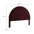 thumbnail image 4 of Headboard, King, Red, Velvet, Hotel Bedroom, Modern Contemporary, HB38135, 4 of 7