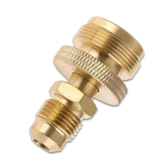 CSYANXING Secure Brass Propane Regulator Adapter 1lb to 3/8 Male Flare for Turkey Fryers Heaters Smokers Gas Appliances