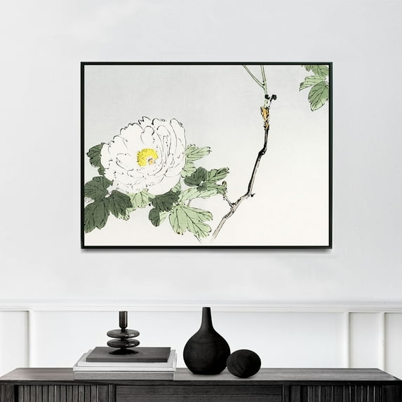 White Blossomed Flower - 1890–1891 | Watanabe Seitei | Premium Fine Art Print | 19th Century Japanese | Woodblock Printing | Botanical | Plant Art | Nature Art