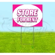 Store For Rent 18 x 24 Yard Sign, Includes Metal Step Stake