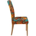 thumbnail image 3 of ABPHQTO Funda protectora para silla con estampado tribal de arte africano, funda protectora para asiento para comedor, Hotel, boda, fiesta, juego de 6, 3 of 4